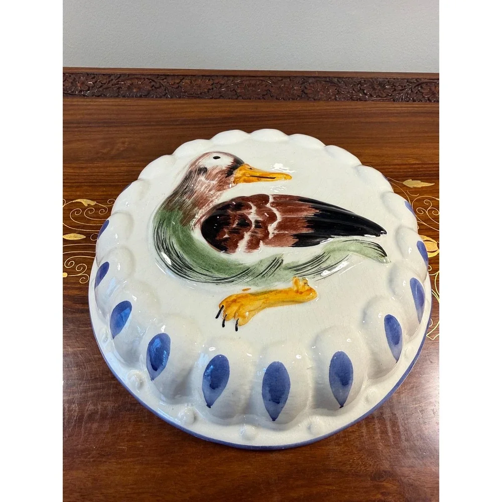 Vintage Italian Mallard Duck Wall Plaque